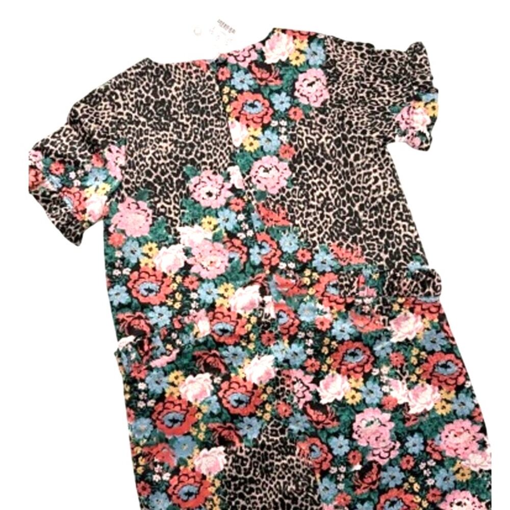 New! Crewcuts by J Crew Leopard Floral Dress Girls 8 NWT